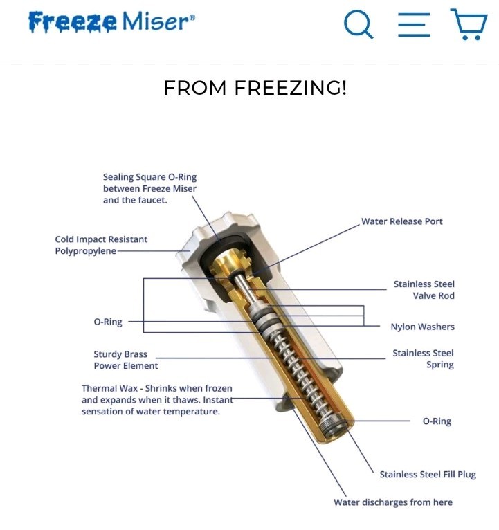 3 Packs Blue Penguin Freeze Miser Outdoor Faucet Protectors, 1 Per Pack, Sealed