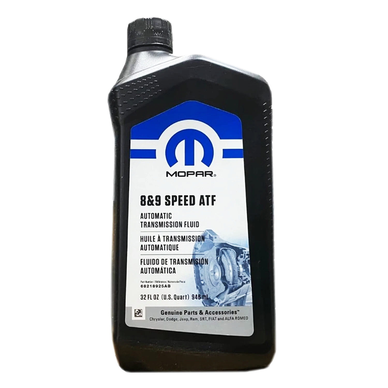 Mopar 68218925AB 8&9 Speed ATF Automatic Transmission Fluid- 6 Quarts