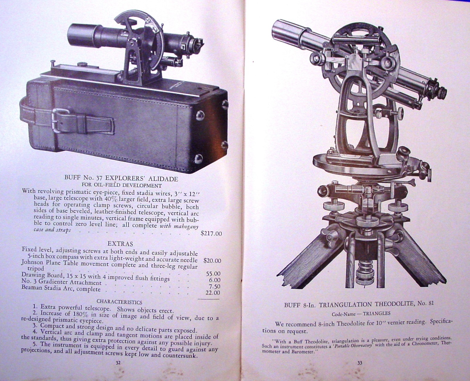 1935 Buff & Buff Surveying Insts. Catalog
