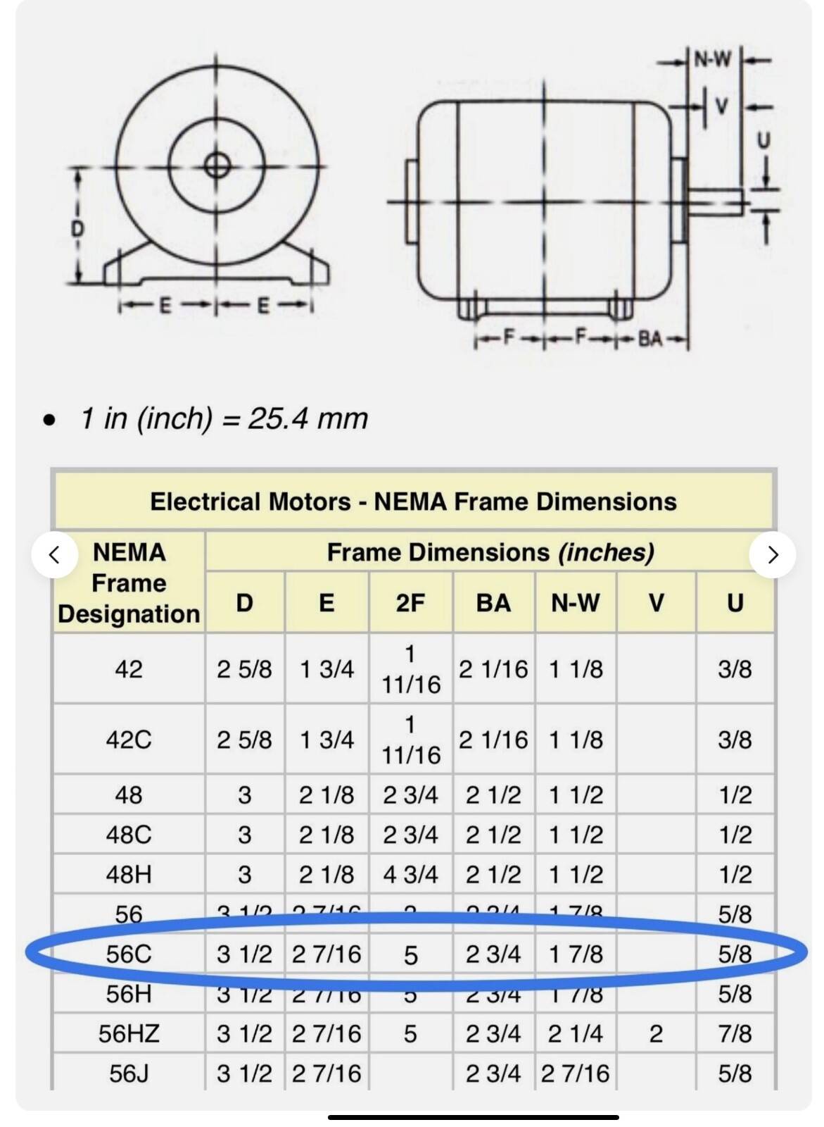 56C Frame Electric Motor Base Mount Bracket, Leeson