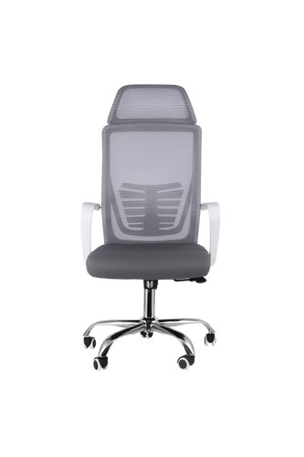 Home Office White Chair Ergonomic Desk Chair Mesh Computer Chair Lumbar Support