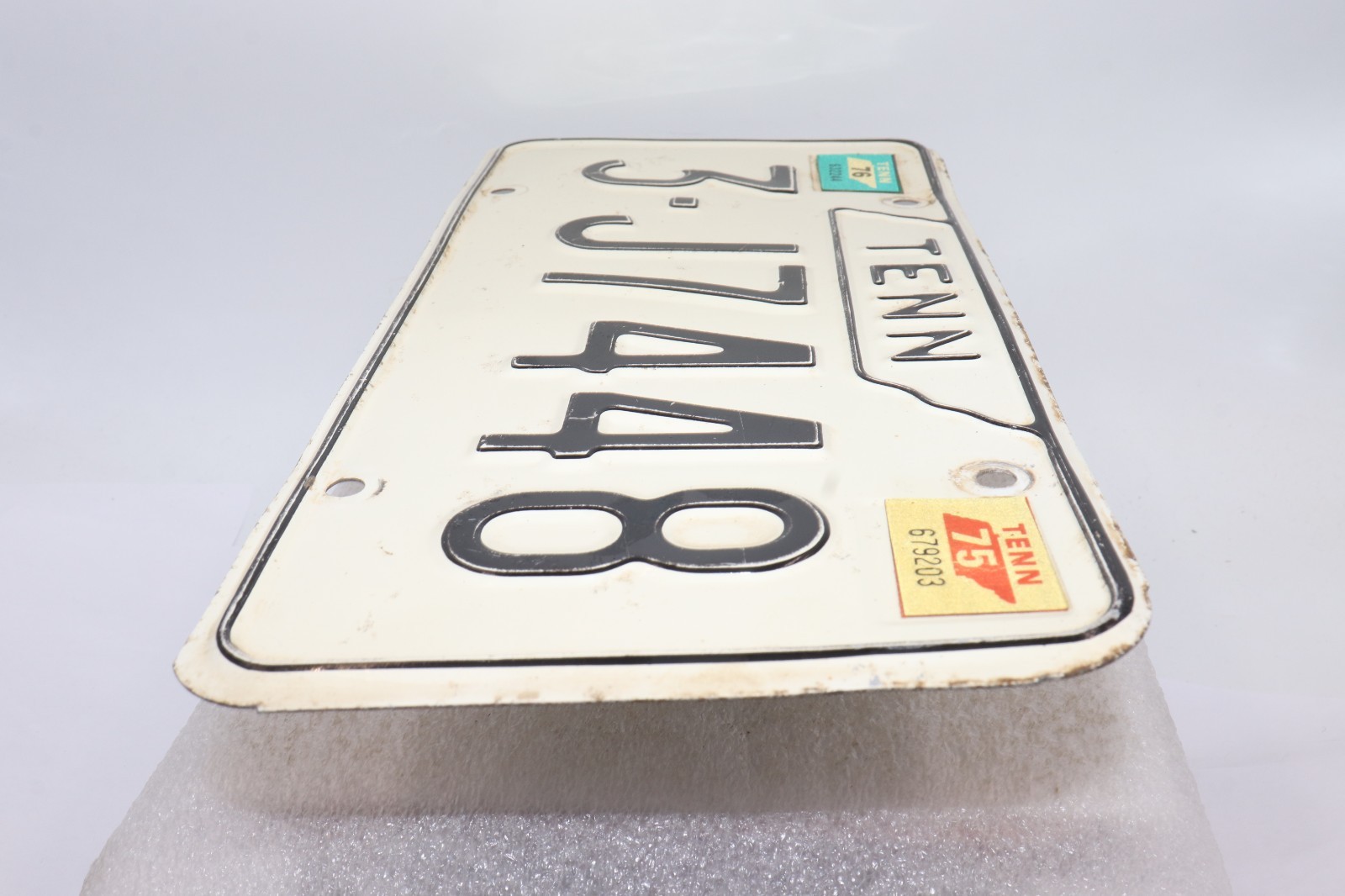 1971-1975 Tennessee License Plate Knox County " 3-J7448 "