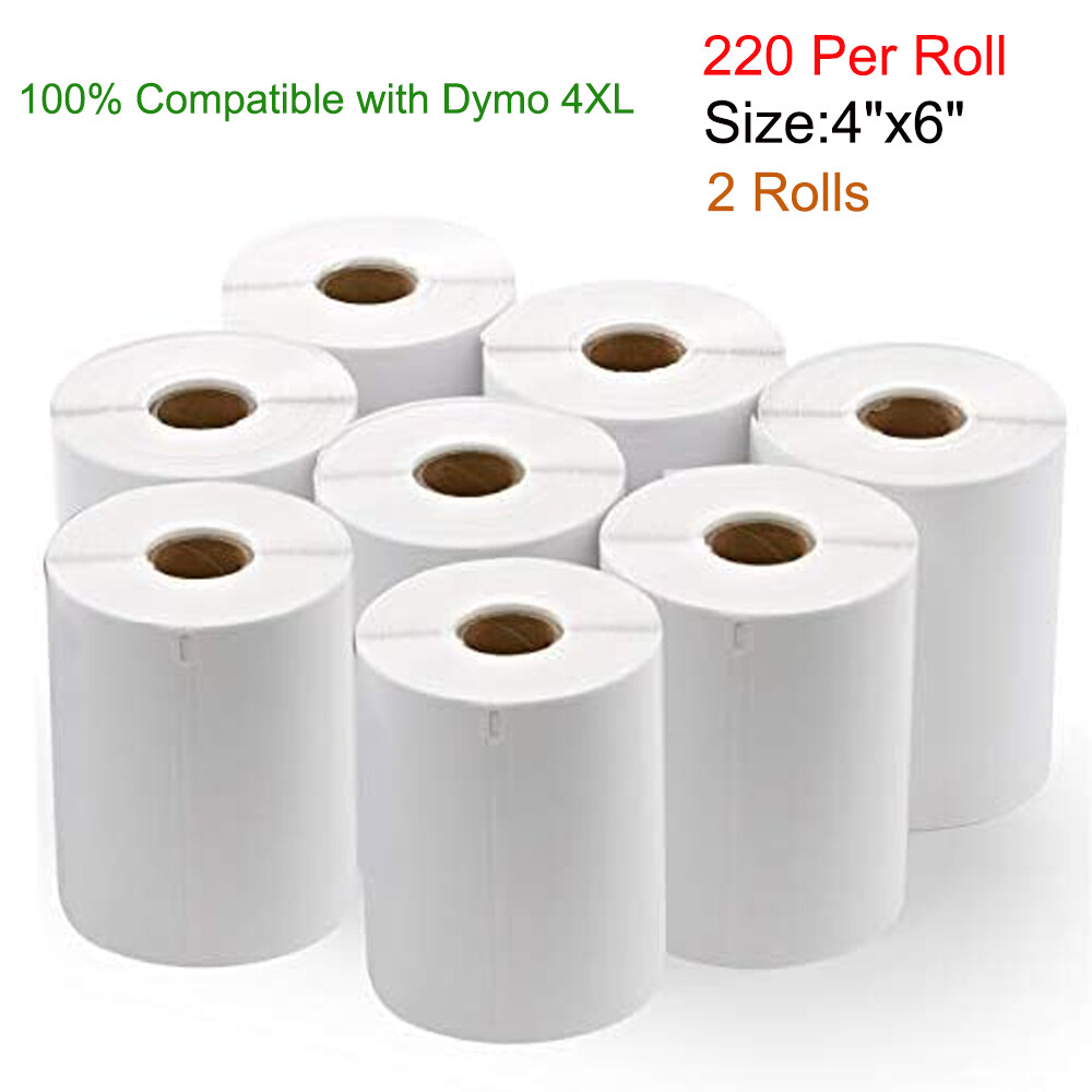 2-40 Rolls 4"x6" Direct Thermal Shipping Labels for 1744907 Dymo 4XL LabelWriter