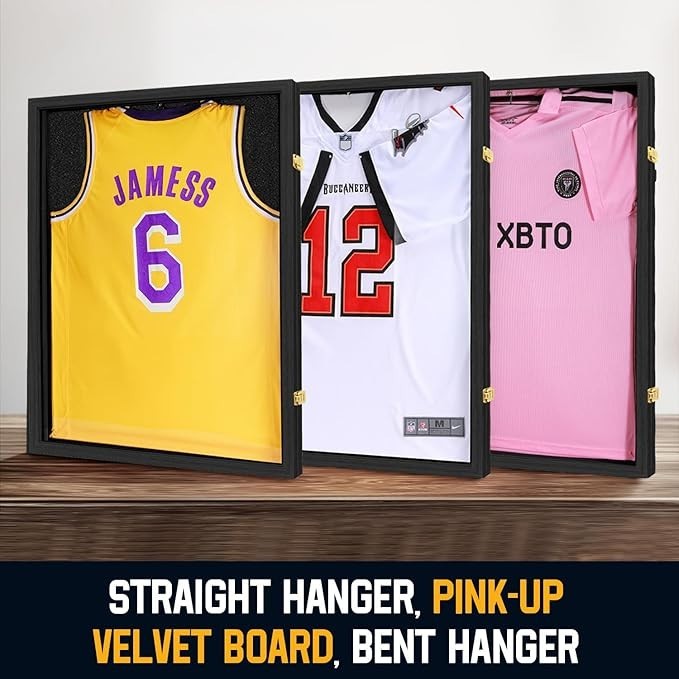 Jersey Frame Display Case ,Jersey Shadow Box with 98% UV Protective Acrylic*NEW*