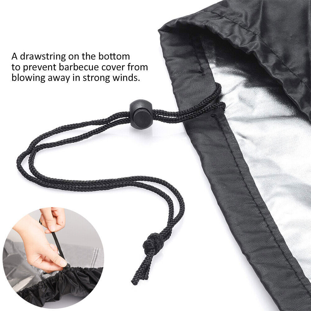 BBQ Gas Grill Cover Barbecue Waterproof Outdoor Heavy Duty Rain UV Protection