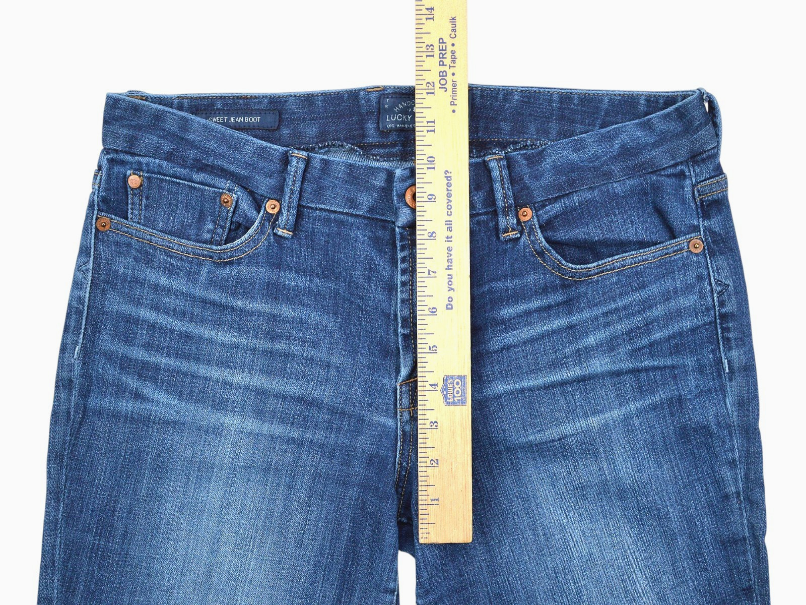 Lucky Brand Sweet Jean Boot Jeans Women Size 10 Mid Rise Blue Denim Vintage Wash