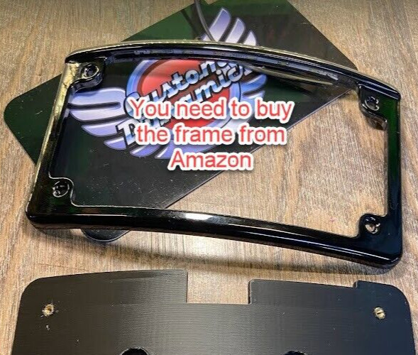 2024 2025 Touring 2023 CVO Road Glide Street Glide rear license plate bracket V1