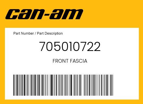 Can-Am Genuine Front Fascia - 705010722