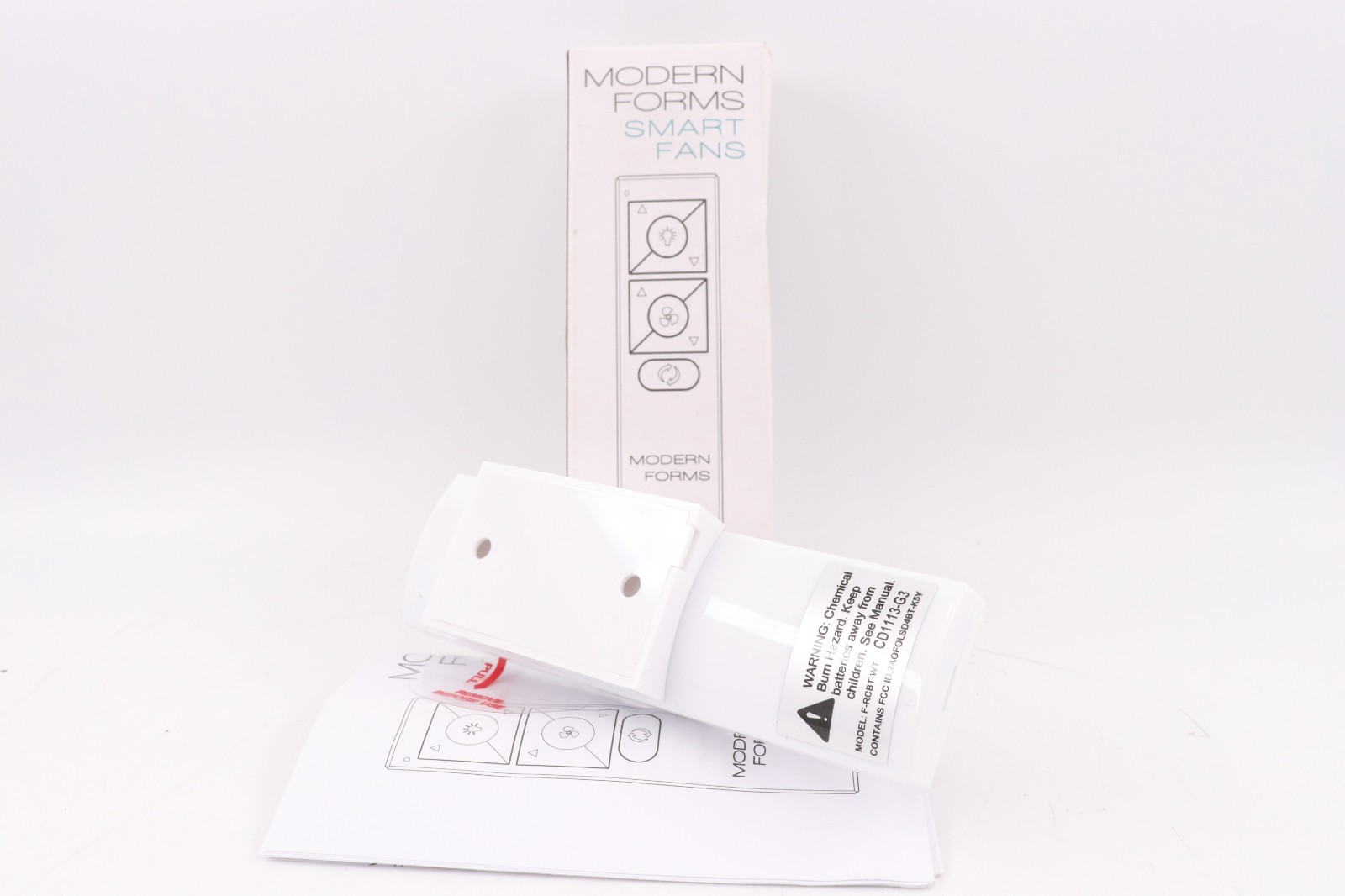 MODERN FORMS F-RCBT-WT SMART FANS WHITE REMOTE CONTROL W/ BLUETOOTH