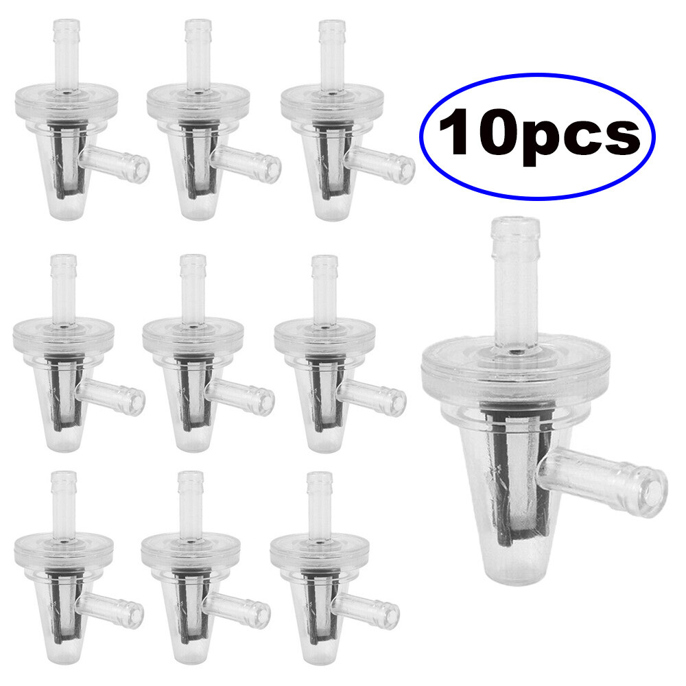 10X 1/4" Inline Motorcycle Fuel Filter 90 Degree Angle for 6mm 7mm hose lines