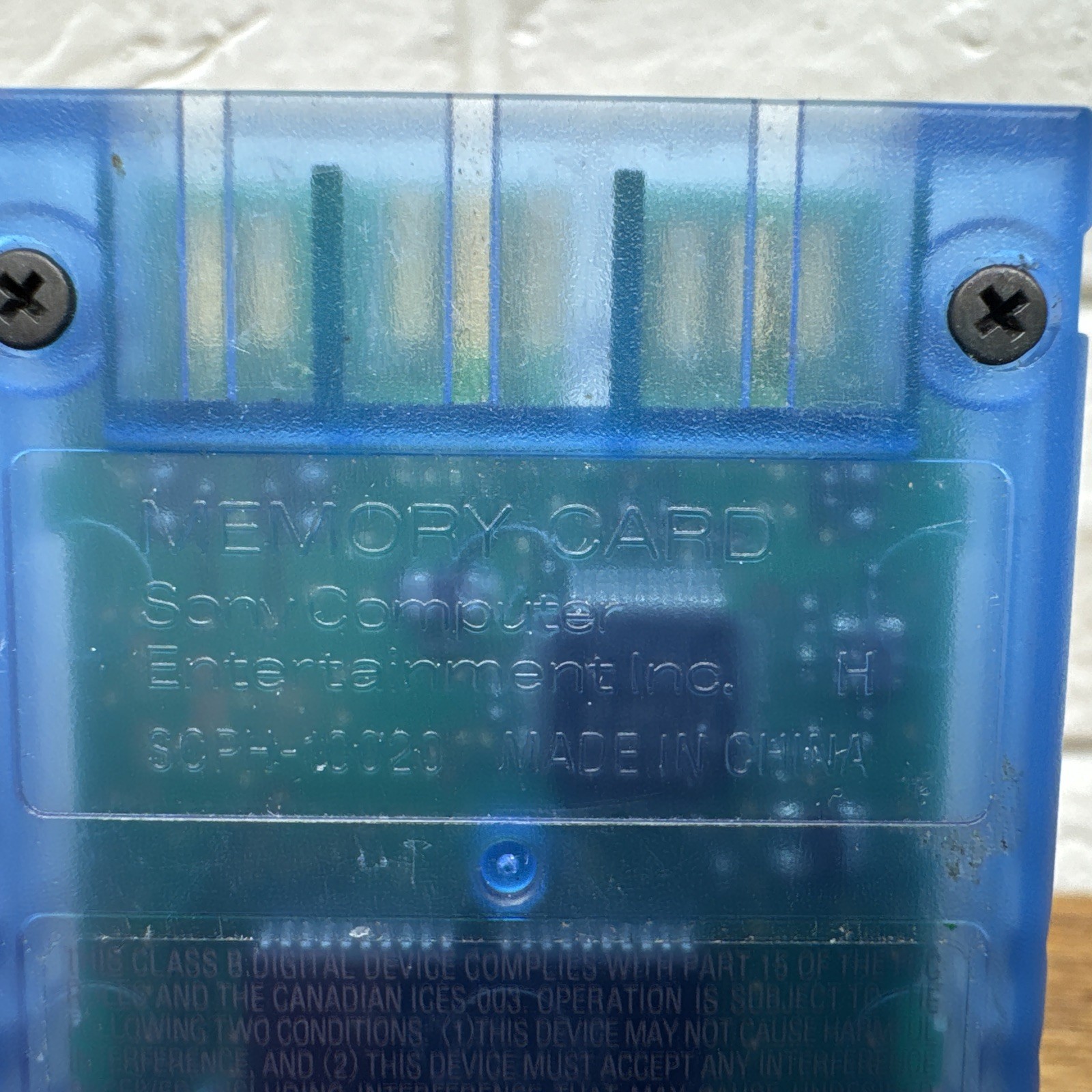 Sony Playstation 2 PS2 OEM MagicGate 8mb Memory Card Red & Blue SCPH-10020