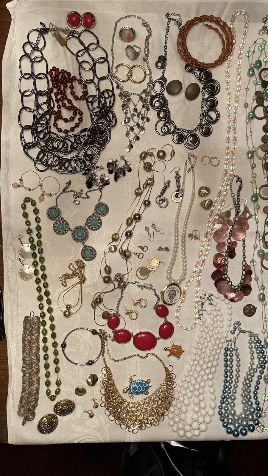 Huge Estate Jewelry Lot 83 Enamel, Alpaca, All Wearable, Marked Joan Rivers Iman