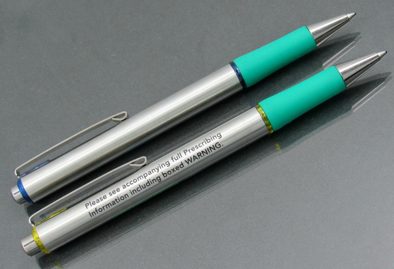 Opana Oxymorphone CII Metal PENS Boxed Set Drug Rep Pharmaceutical Promo HTF