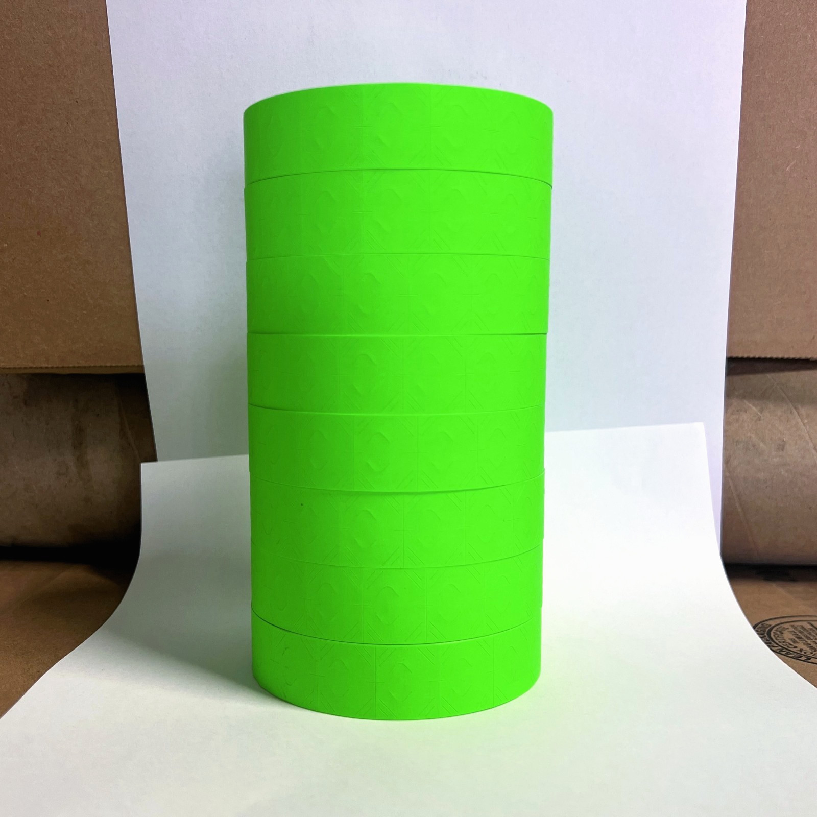 Monarch 1136 size Green labels - 1 sleeve bright green labels-2 line-made in USA