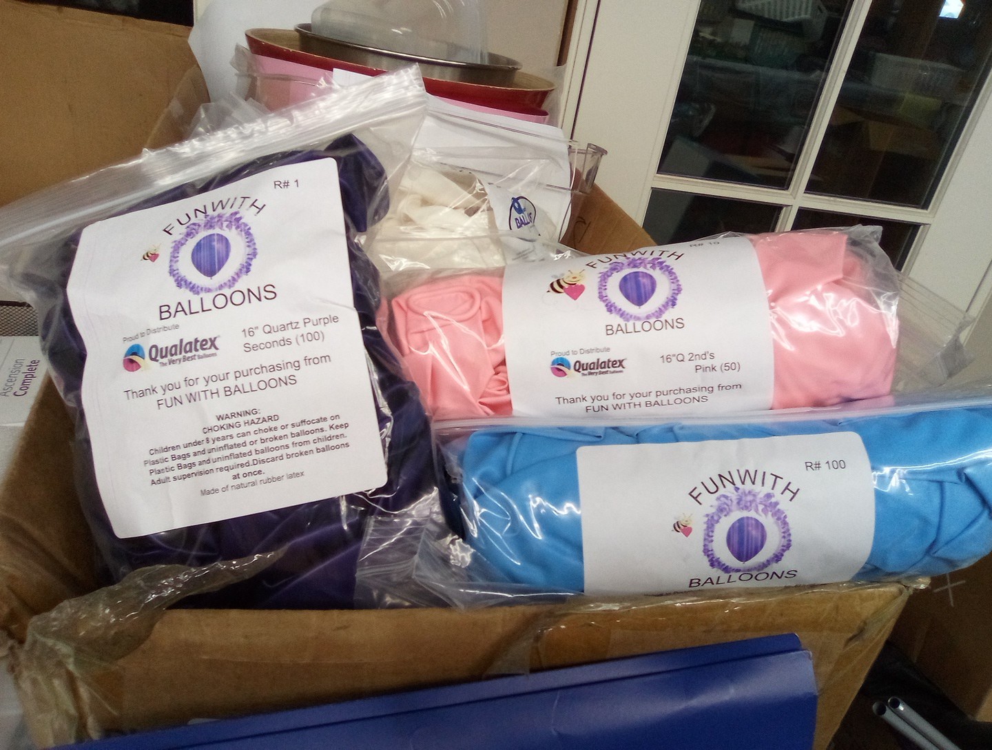 Qualatex 16" 2nds, Slight Color Run(4 bags Of 100ct)=400Ballloons U-pic Colors