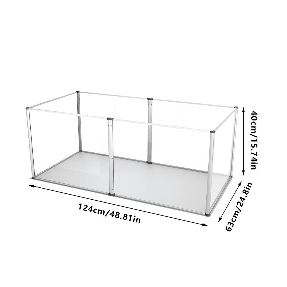 1Pc Large Acrylic Dog Playpen Cage Whelping Pen Box Indoor Enclosure Pets Fence
