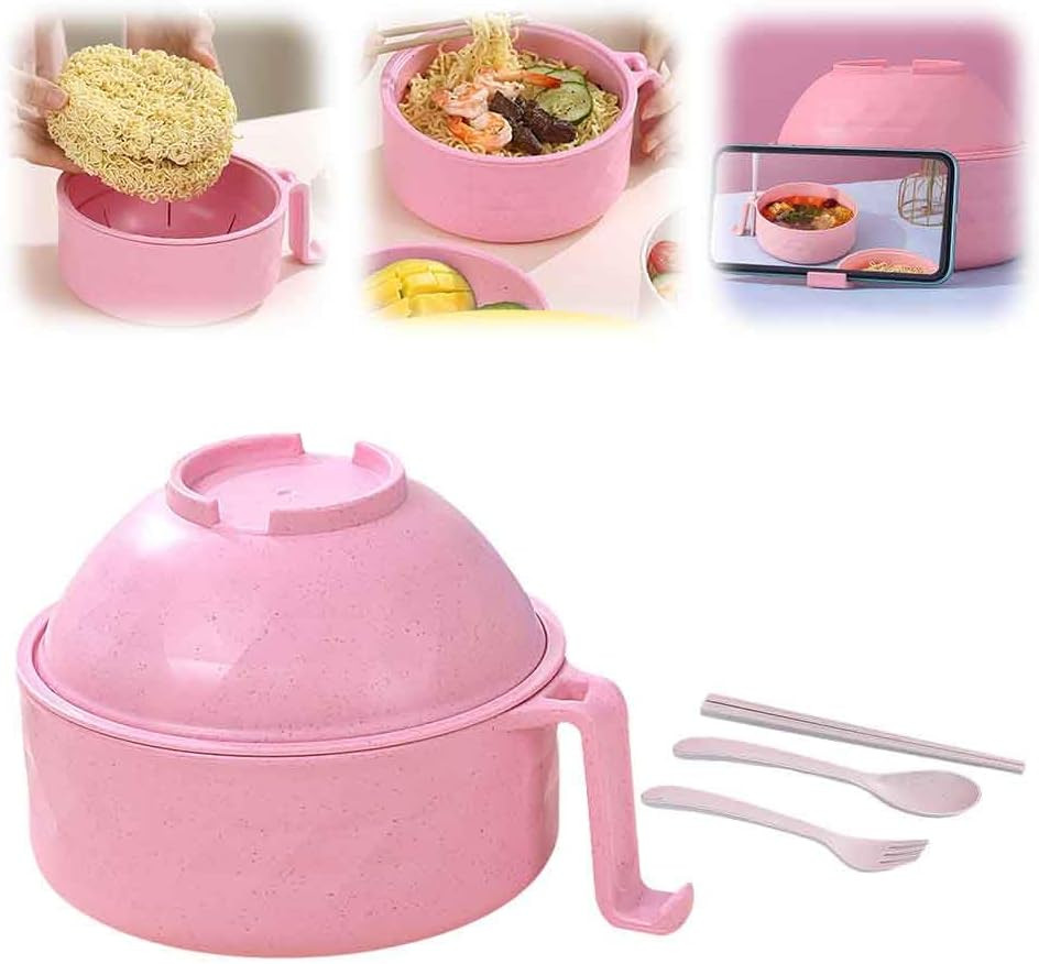 Ramen Bowl Set Microwave Ramen Cooker Instant Noodles Bowl With Chopsticks