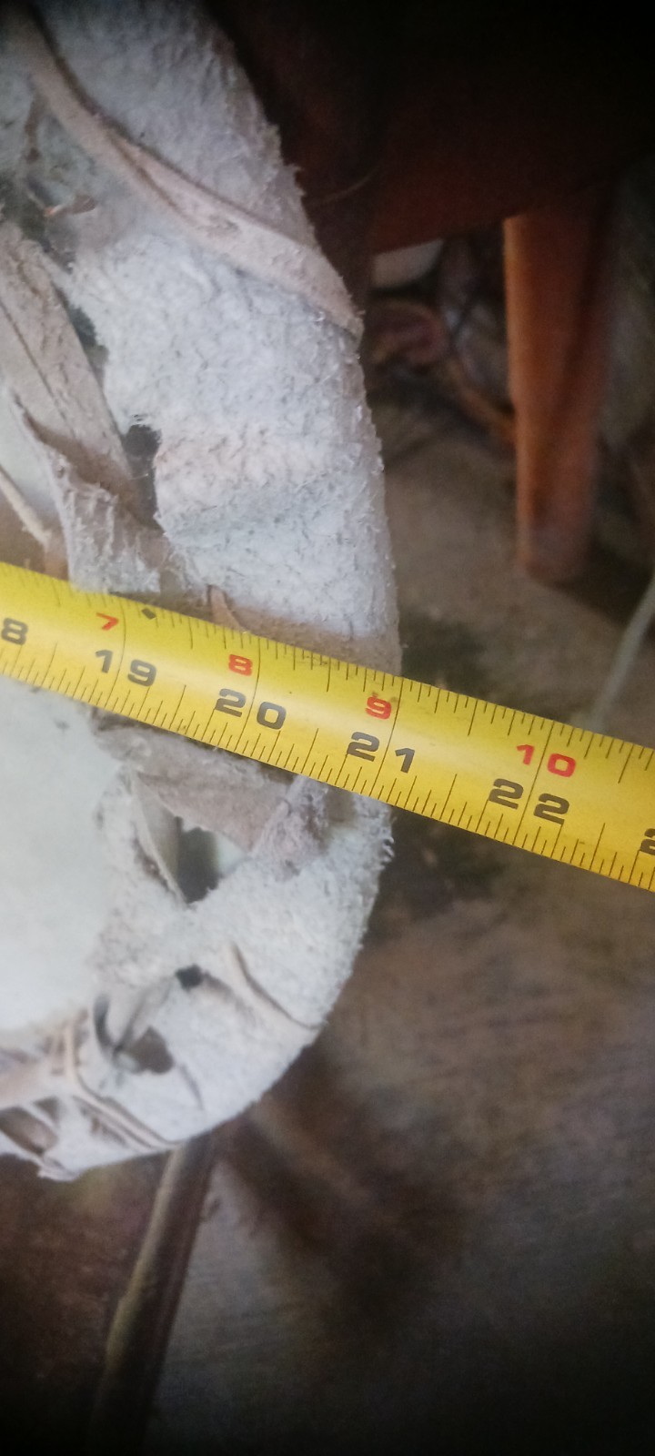 ** AWESOME NATIVE AMERICAN WALL ART PAINTED BISON SHIELD DISPLAYS BEAUTIFUL**