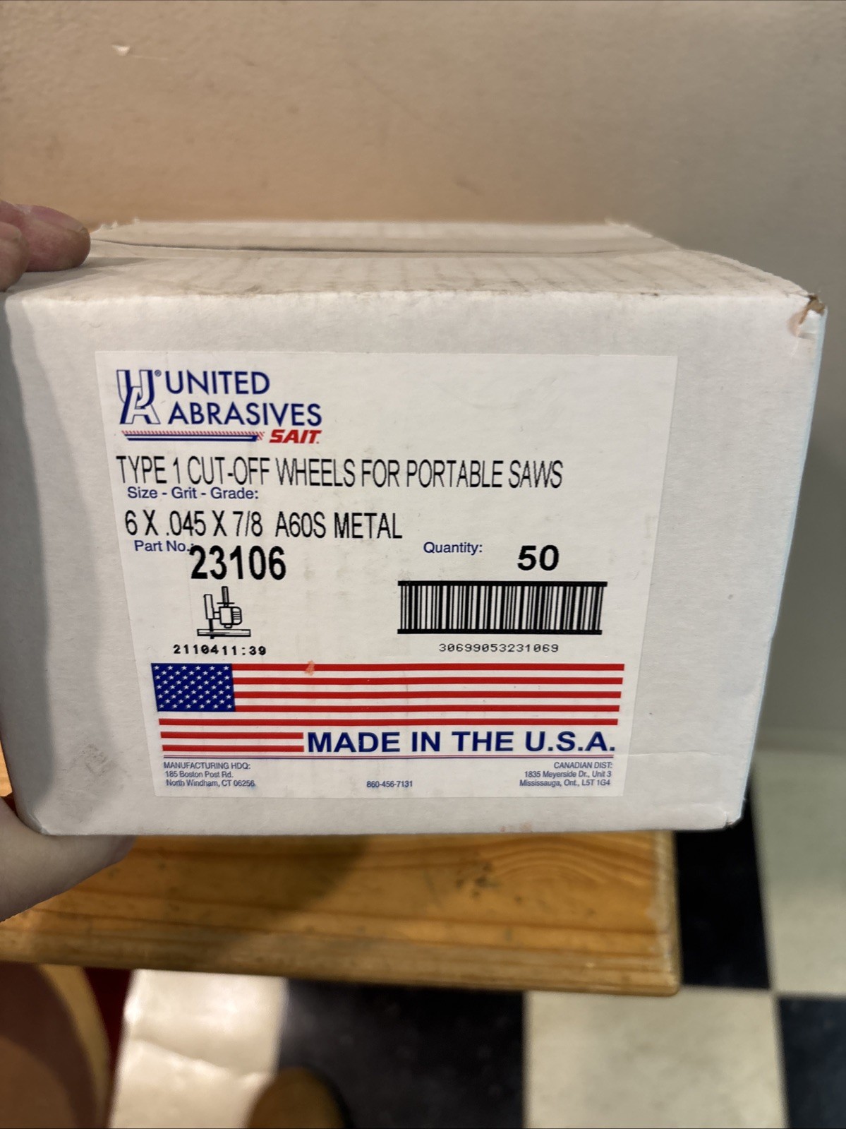 United Abrasives-SAIT 23106 A60S General Purpose Cut-Off Wheels FREE SHIPPING