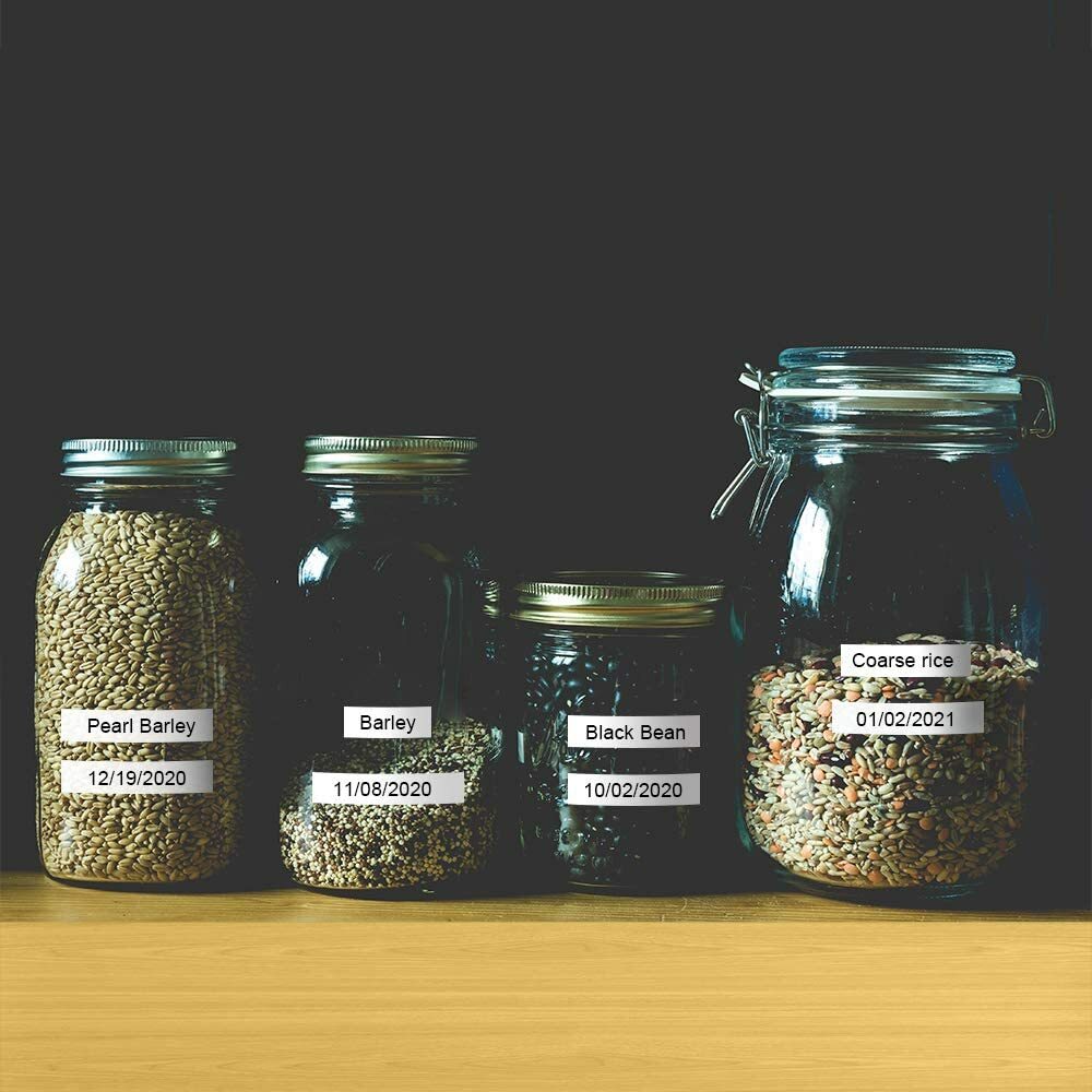 5PK Dymo Letratag Refill 91331 White Plastic 12mm Label Tape 1/2" LT-100H