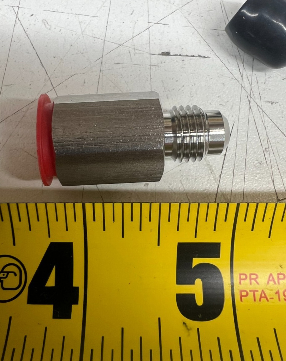 1/4" Check Valve Carbonator Manitowoc Beverage Male Flare x Female Flare 00-0868