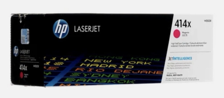 HP 414X High Yield Toner Set 4-Pack (W2020X–W2023X) – Genuine Sealed