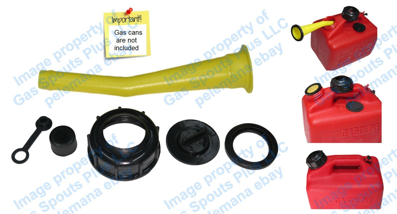 CHILTON YELLOW Gas Can SPOUT & PARTS KIT Sears Craftsman Aftermarket Replacement