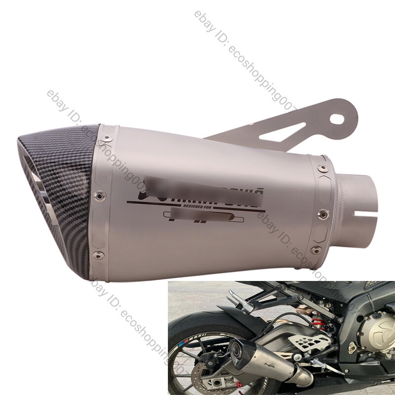 For BMW S1000R S1000RR 2010-2014 System Slip On Exhaust Pipe Muffler Tips Escape