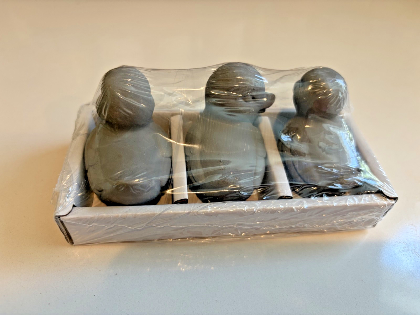 3 pack cement birds - duckies from 2023 Target - never opened -original package