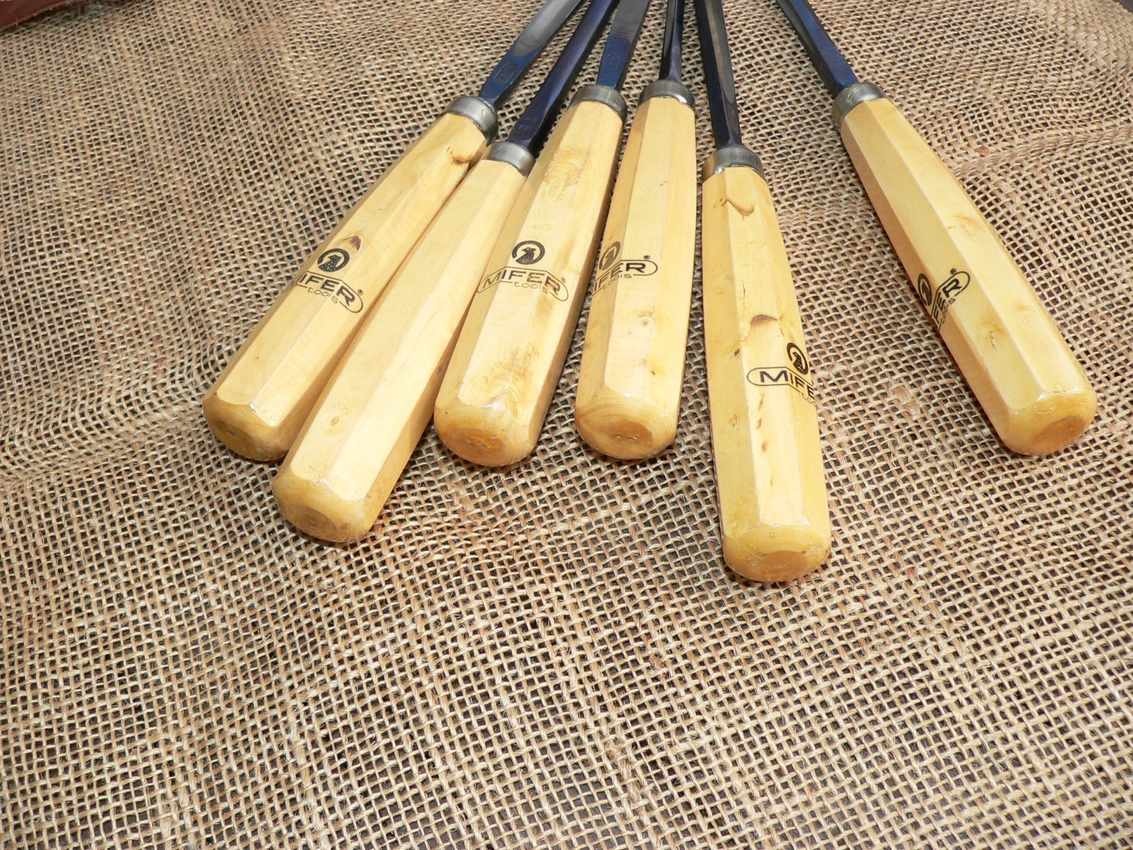MIFER Carving Chisels Set of 6 Woodworking Tools, Spain