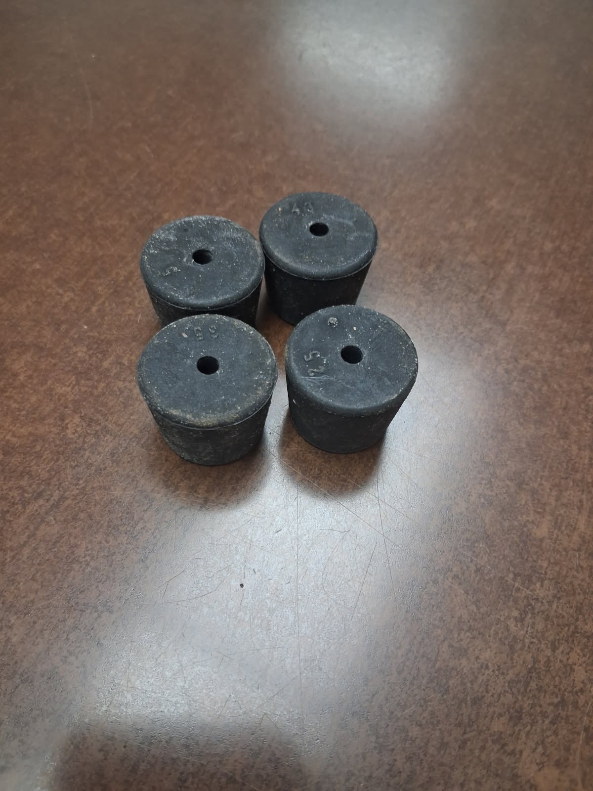 4 M1114 M1113 HMMWV armored door window bumpers rubber feet 1 x 7/8 x #10 screw