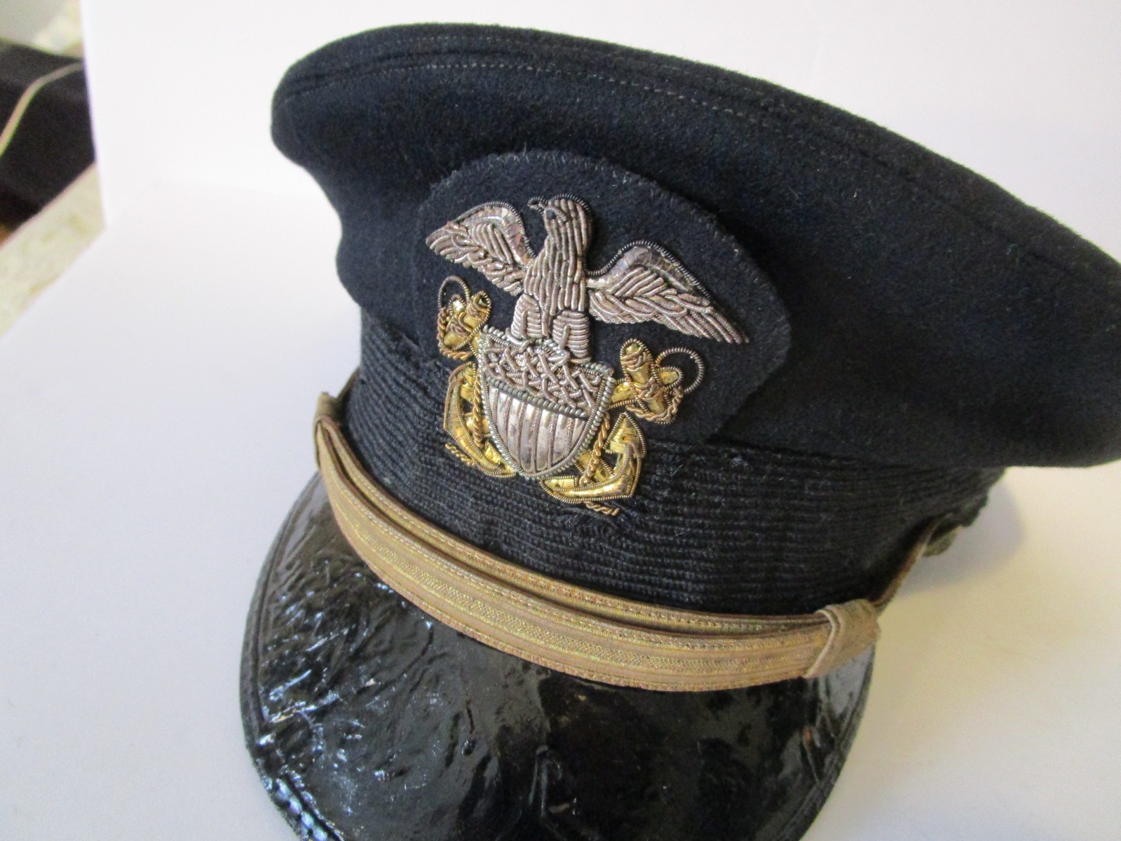 Pre WW2 Navy Ensign's Visor ID'ed