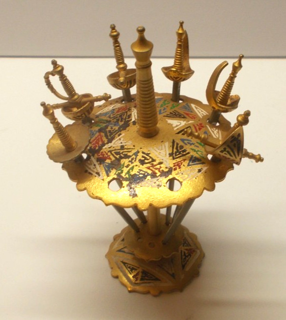 Vintage Toledo 6 Spanish Sword Cocktail Skewers Missing 2