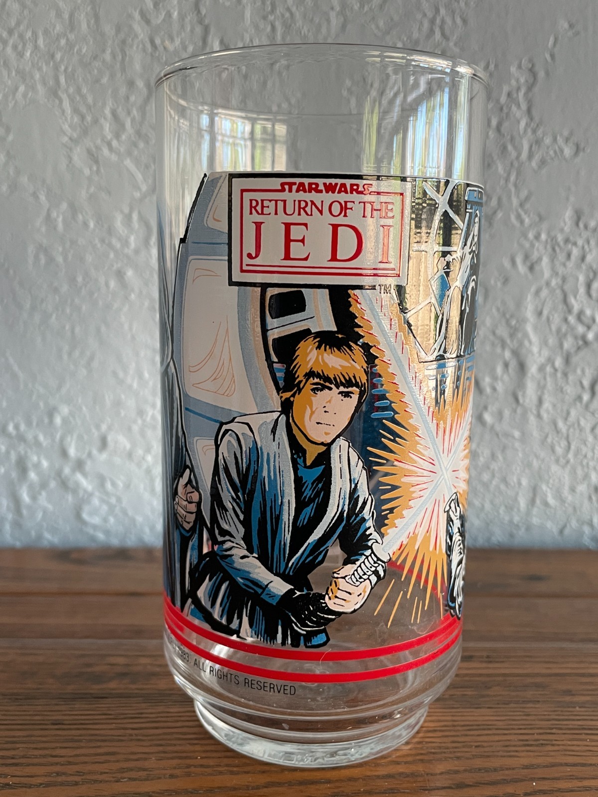 1983 Star Wars Return of the Jedi Burger King Drinking Glasses - Set of 4
