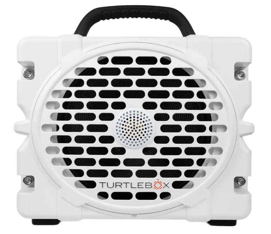 Turtlebox Grande Outdoor Bluetooth 5.4 Speaker, 126dB, Waterproof, White - New