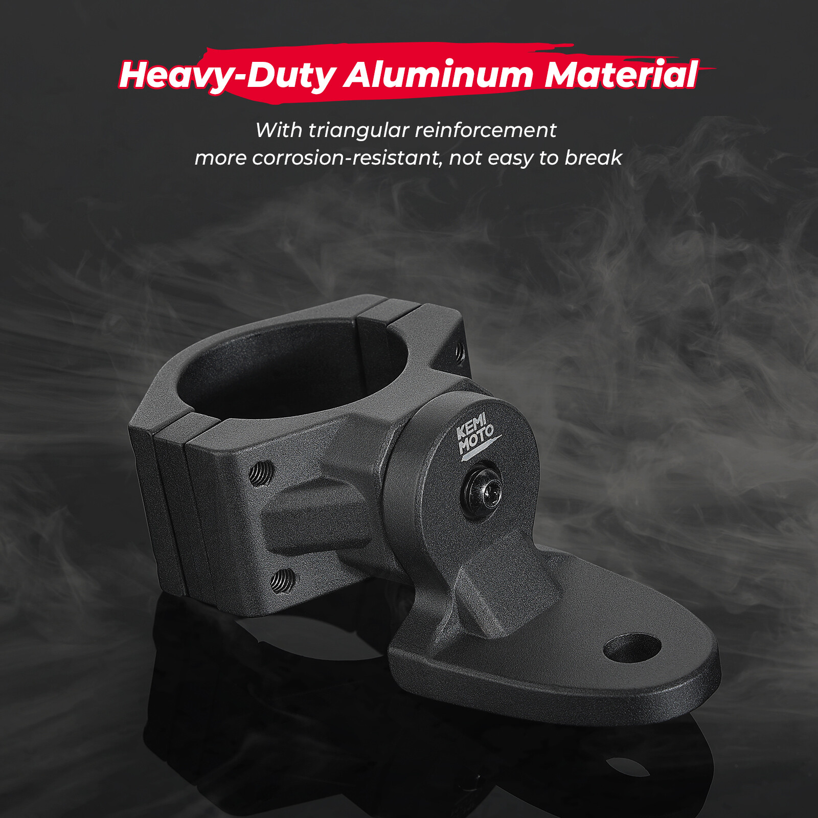 KEMIMOTO UTV Flag Mount Bracket Holder Fits 1.75" to 2" Rollbar Cage for X3 RZR