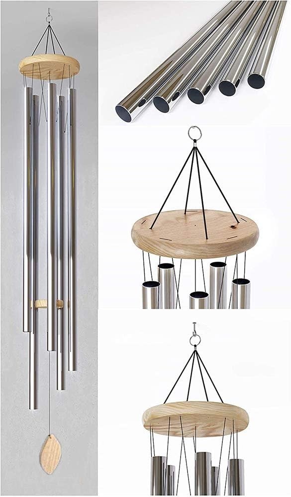 5' Big Extra Large 57" Wind Chime Deep Tone Tuned Resonant Bass Sound Church Win
