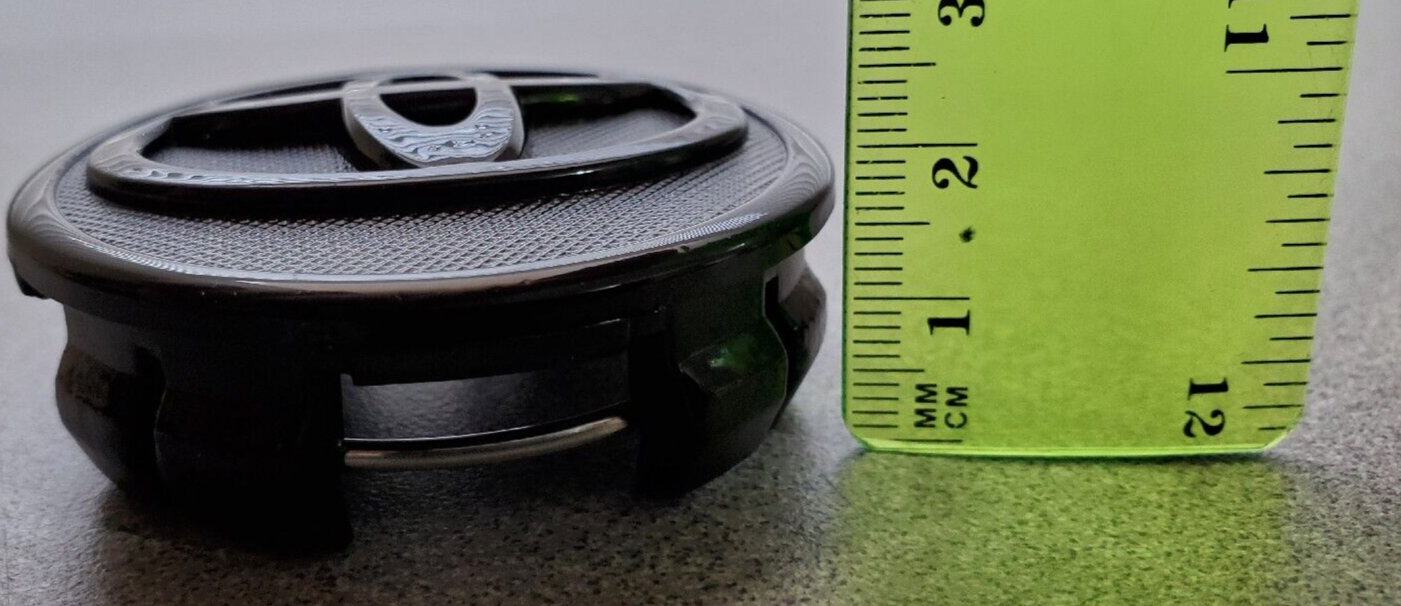 4x TOYOTA WHEEL RIM RIMS CENTER HUB CAP CAPS GLOSS BLACK LOGO 57MM PRIUS COROLLA