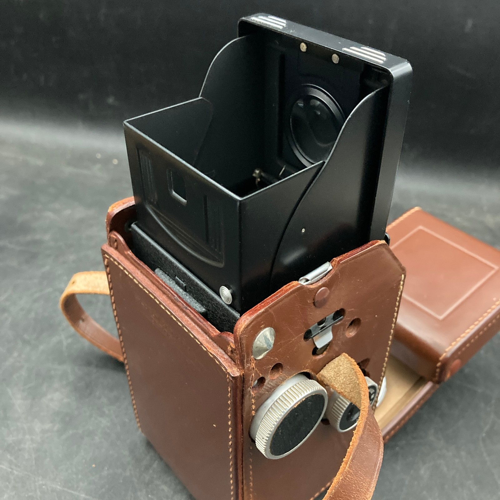 Vintage Rolleicord IV Reflex/Box Camera in Leather Case w/Original Box/Manual
