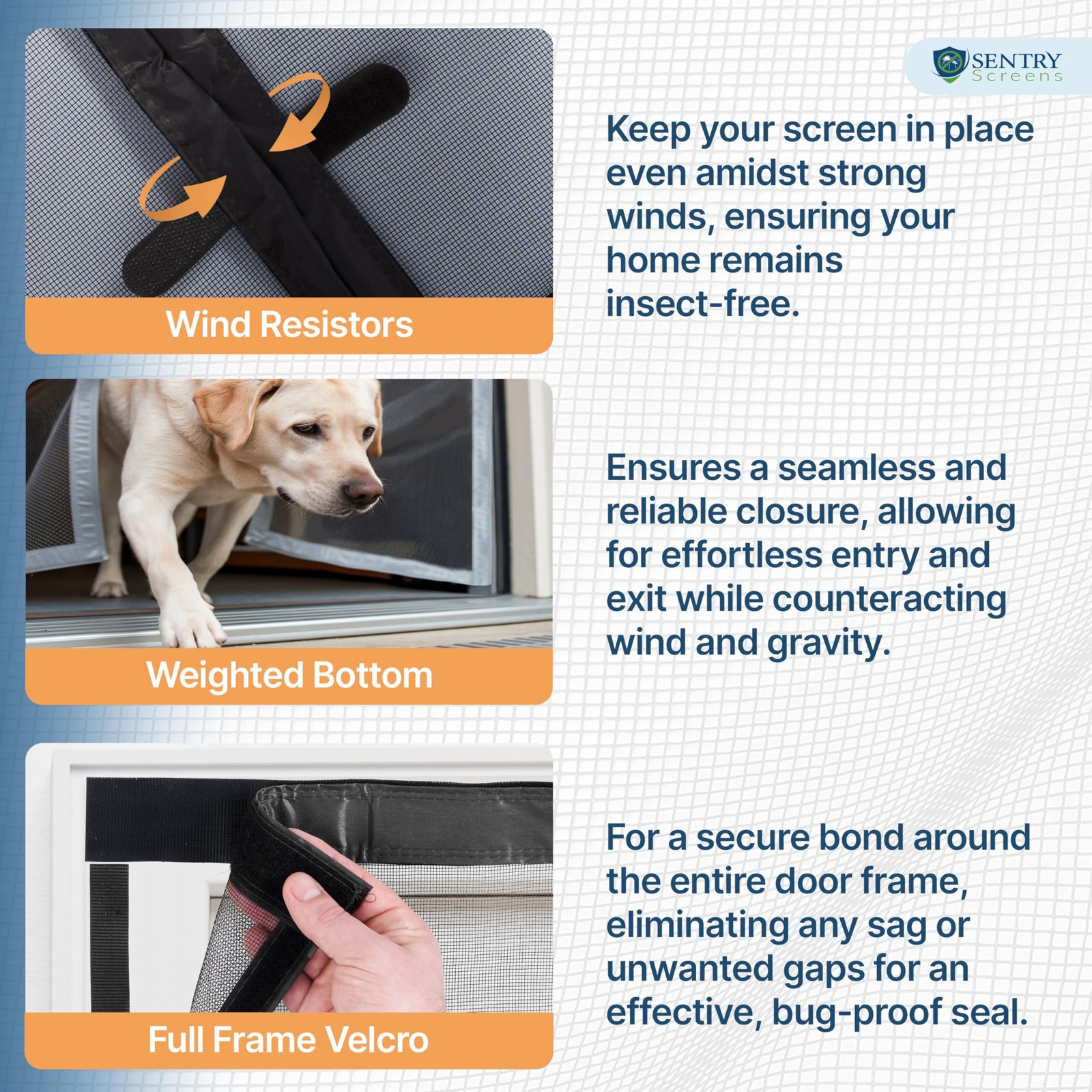 Garage Door Screen 1 Car with Retractable Fiberglass Mesh – Magnetic Closure ...