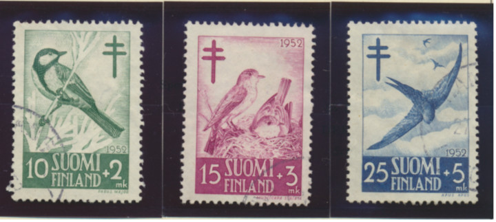 Finland Stamps Scott #B117 To B120, Used