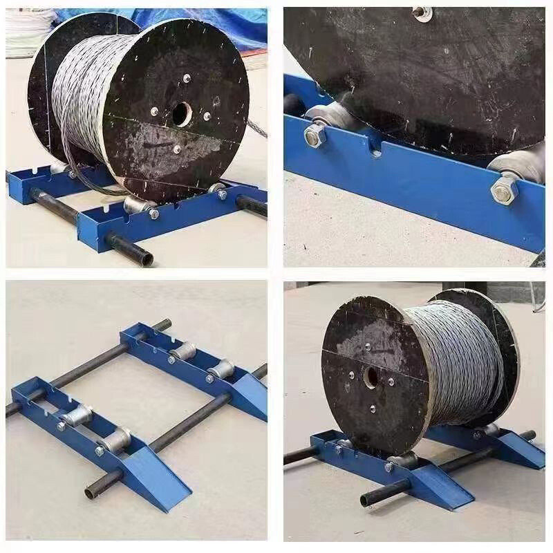 Heavy Duty Cable Drum Roller Stand Cable Reel Dispenser for reels 11.8-47.2" OD