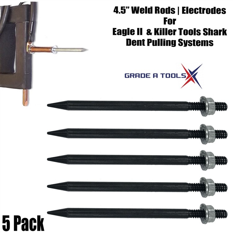 Dent Pulling Rod | Electrode 4.5" 5 Pack - Eagle II & Killer Tools Shark