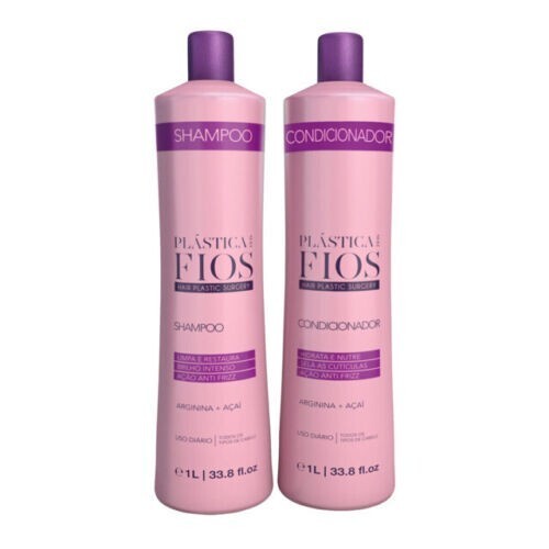 Cadiveu Plastica dos Fios Shampoo and Conditioner Home Care Kit 34oz 1L