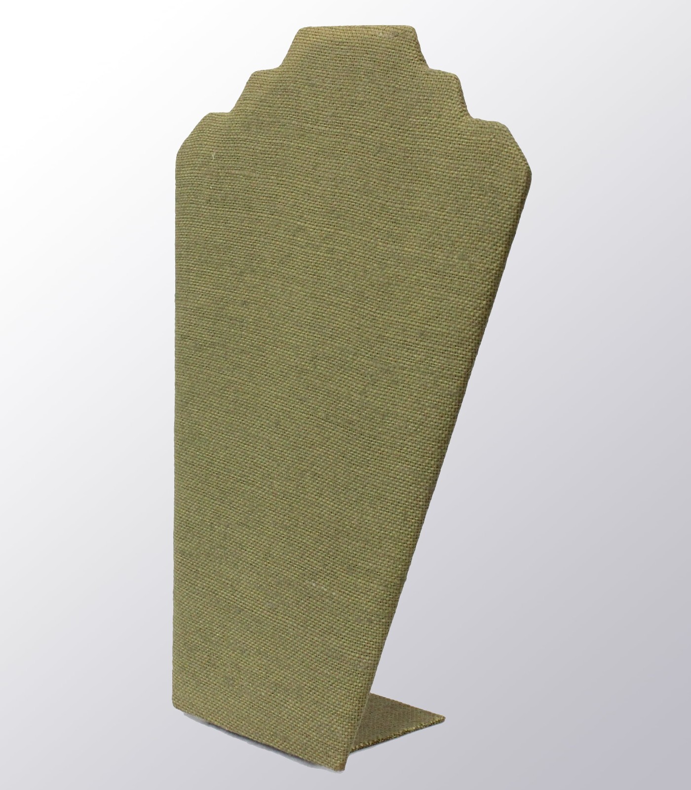 Green Jute Necklace Display Jewelry Chain Display Easel Stand (6 Pack) 12"