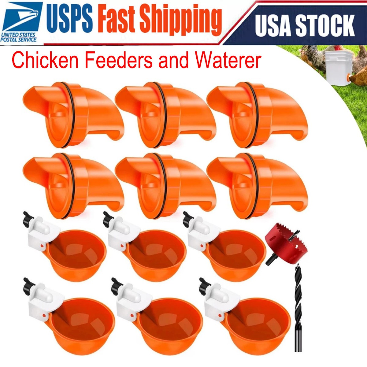 Chicken Feeder No Waste Automatic Poultry Feeder DIY Chicken Feeders and Waterer