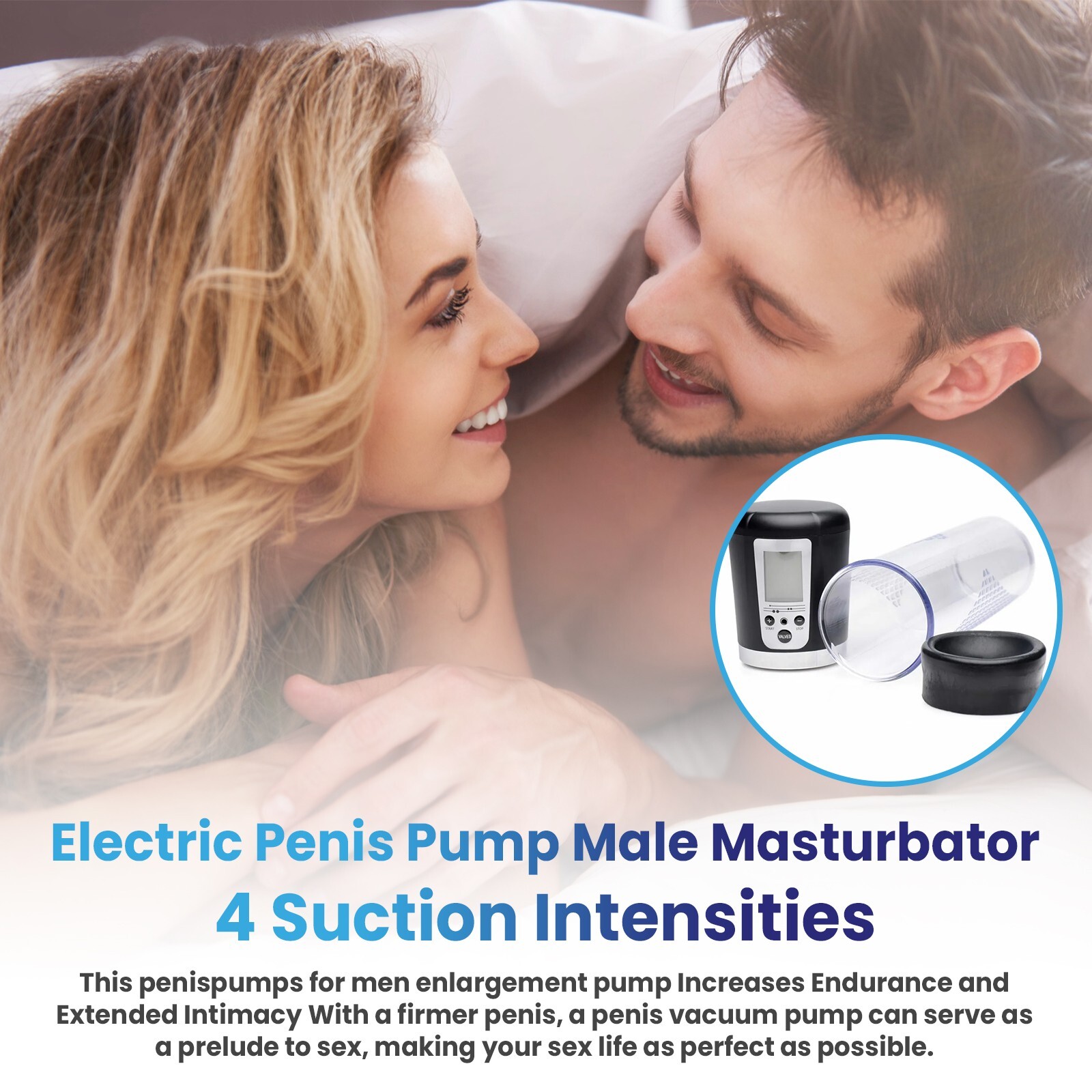 Vacuum Electric Penis Pump Digital rechargeable Male Men Penis Enlarger Growth