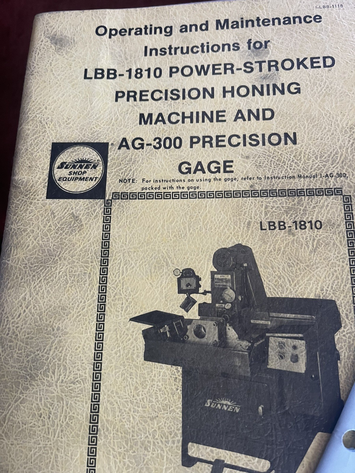 Operating Manual LBB1810 PowerStrokedHoningMachine/Supplies List/Supplement-3pcs