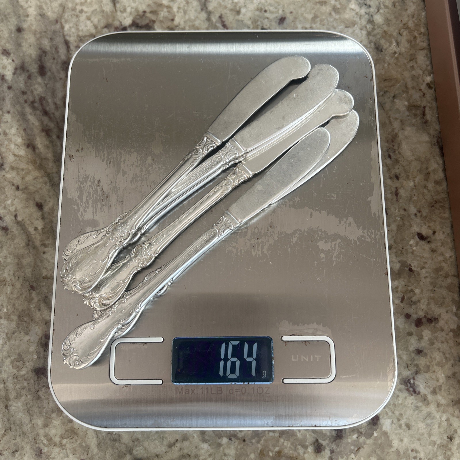 (6) Old Master by Towle Sterling Silver Flat Butter Knife Spread 5.75" abt 164g