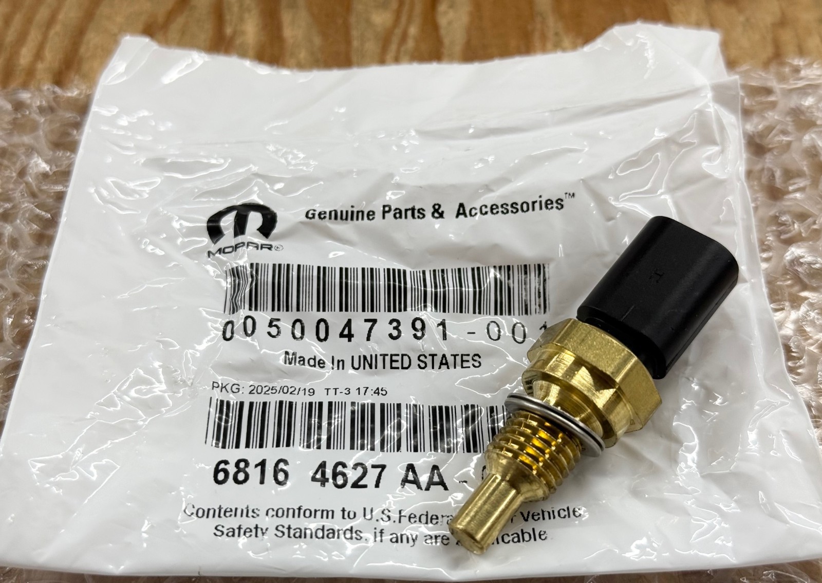 WATER COOLANT TEMPERATURE SENSOR for 2014-2024 JEEP DODGE CHRYSLER RAM OEM MOPAR